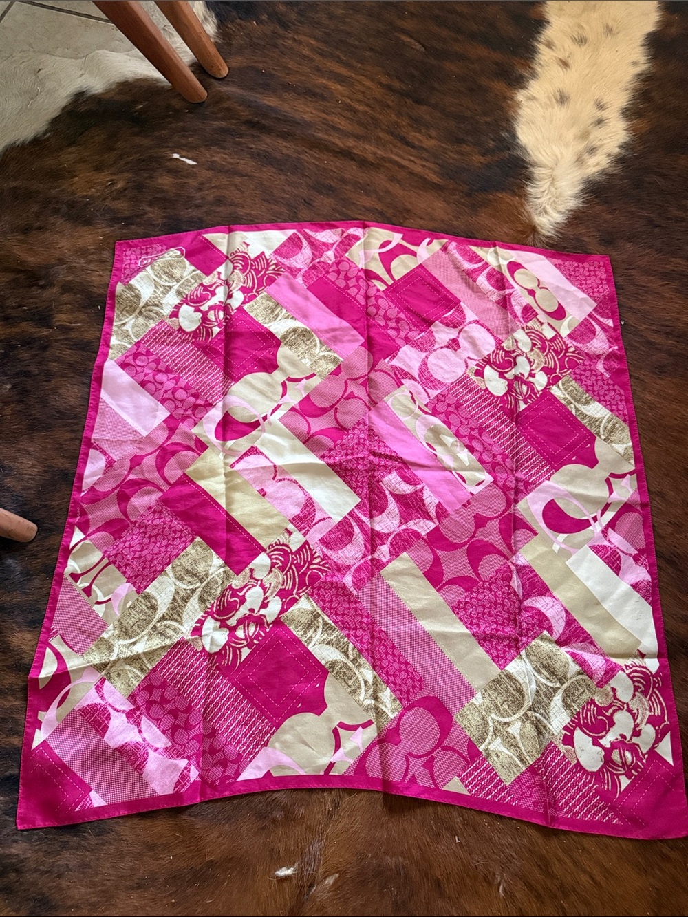 Coach Silk Scarf - Picture 2 of 6